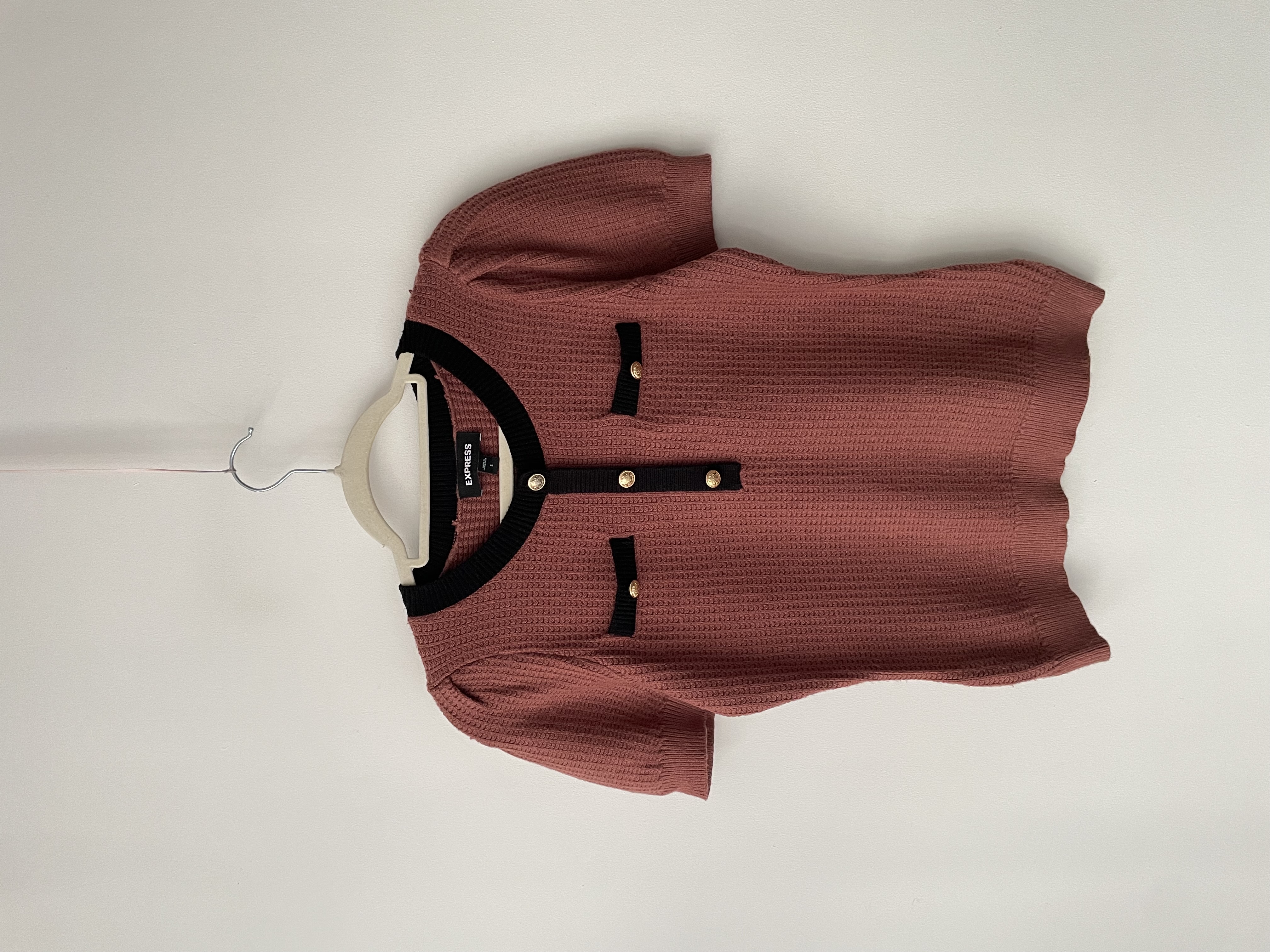Polera bordes. Talla: S 1