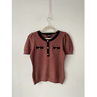 Polera bordes. Talla: S 1