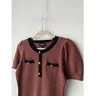 Polera bordes. Talla: S 2