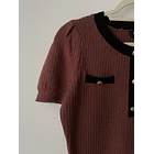 Polera bordes. Talla: S 3