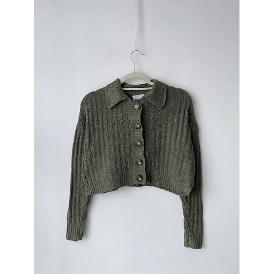 Cardigan cuello. Talla: S 