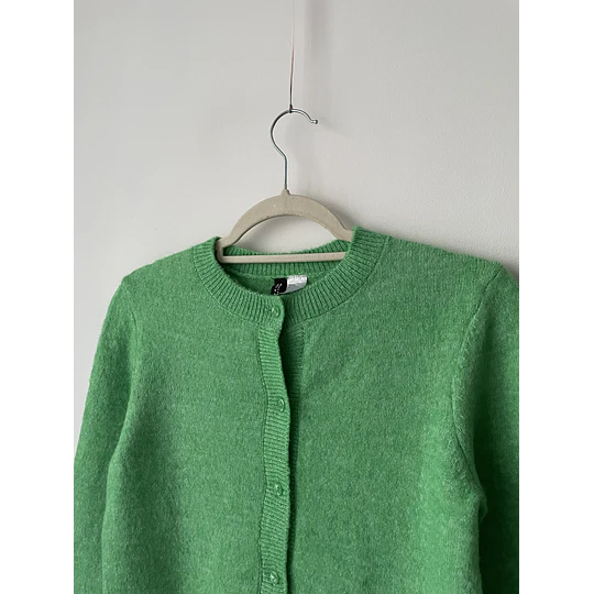 Cardigan verde. talla: S
