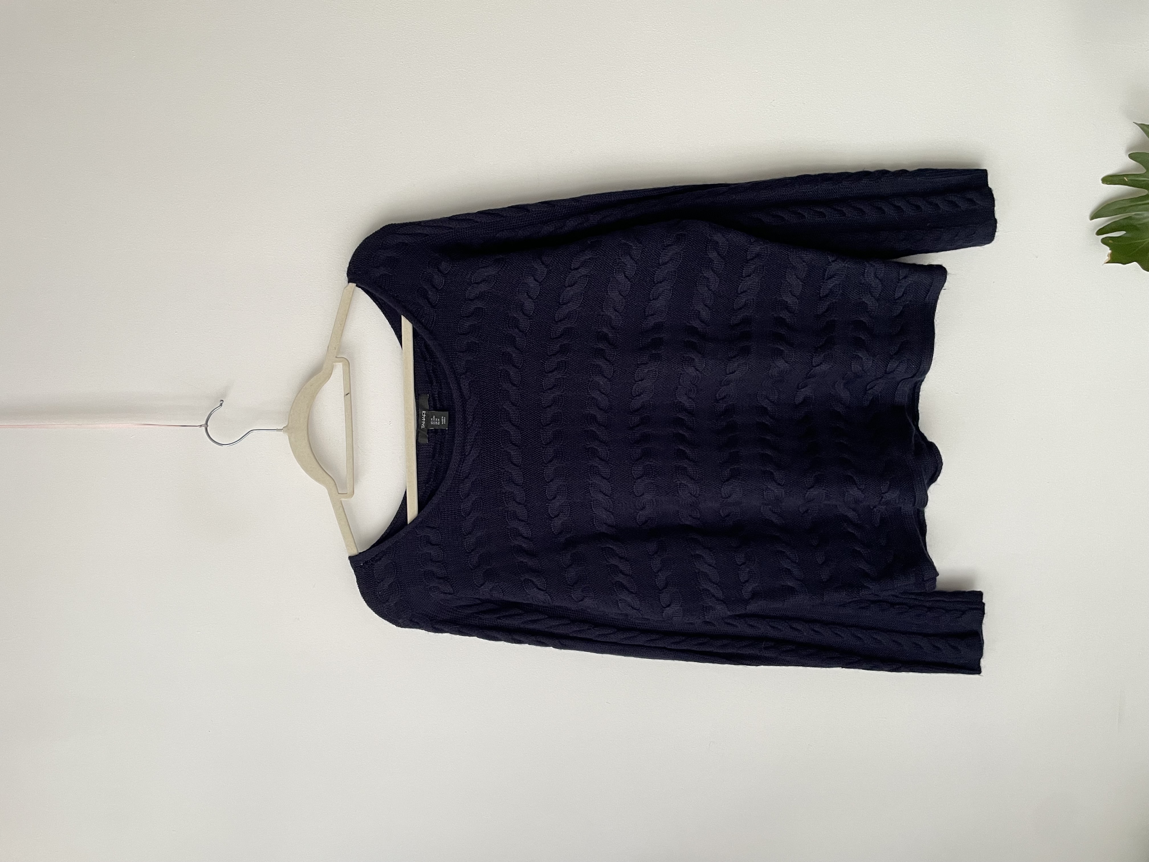 Sweater azul lana merino. Talla: M 1