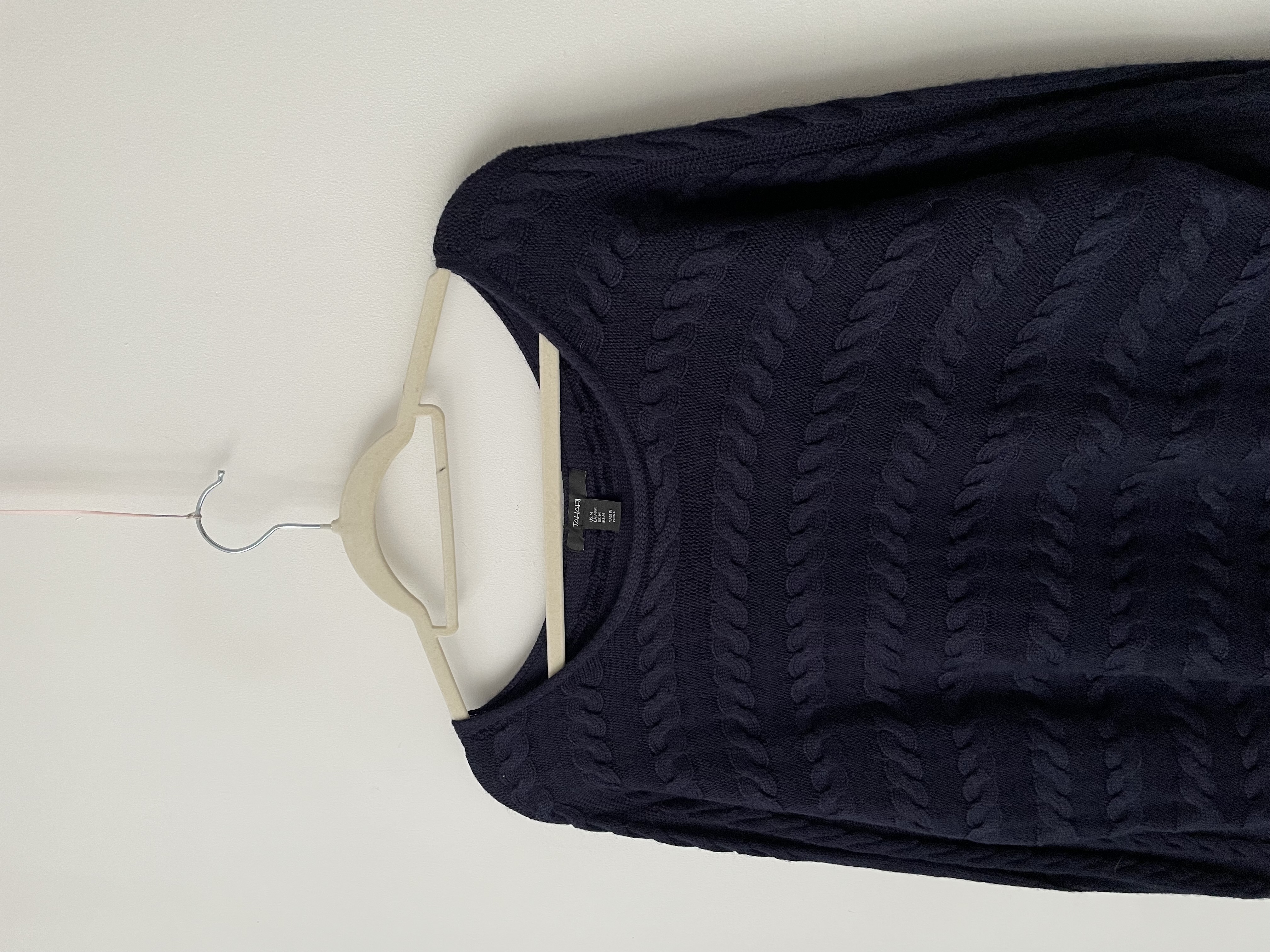 Sweater azul lana merino. Talla: M 2
