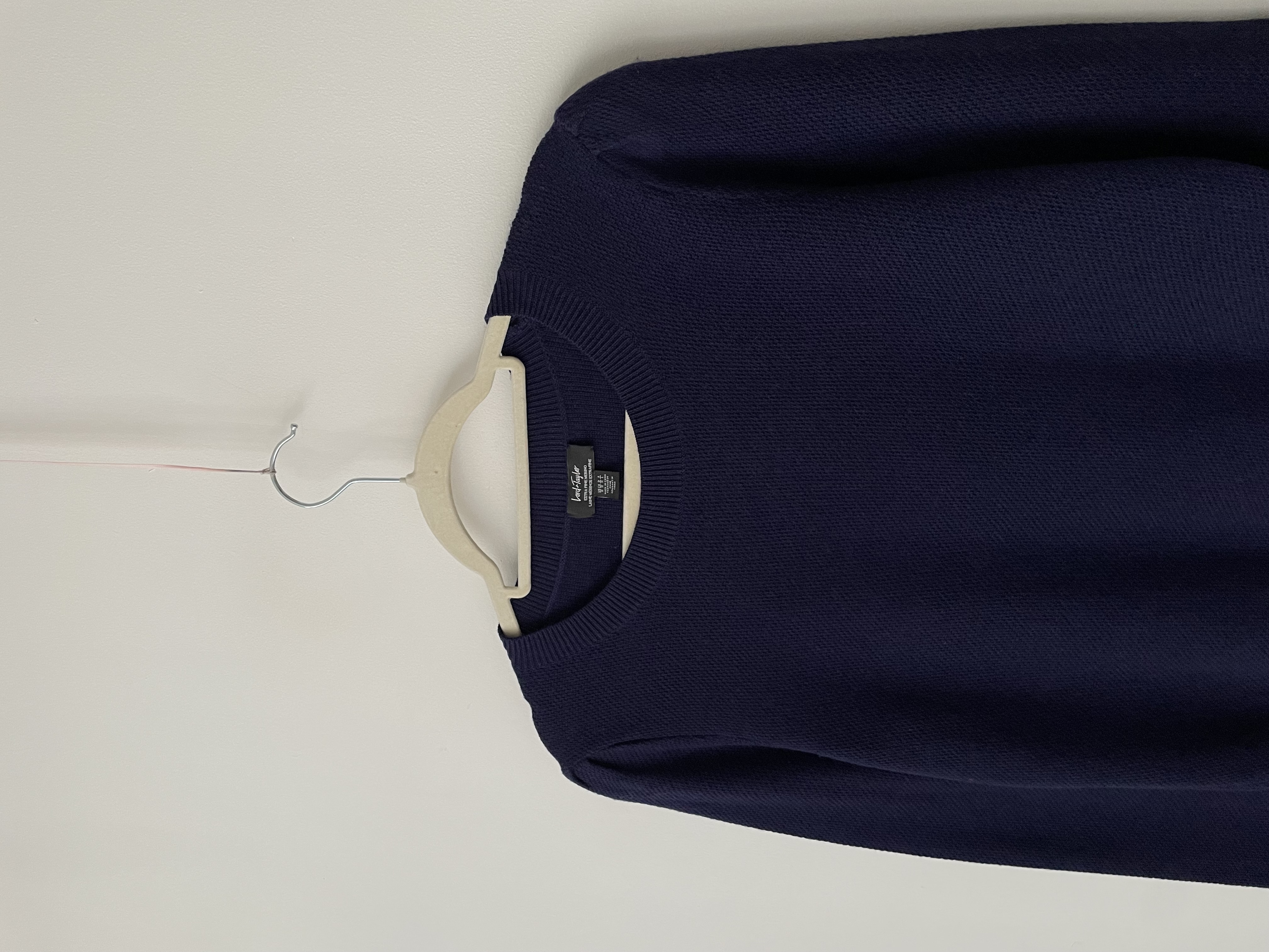 Sweater azul lana Merino. Talla: M 2