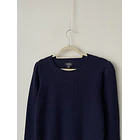 Sweater azul lana Merino. Talla: M 2