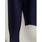 Sweater azul lana Merino. Talla: M 4