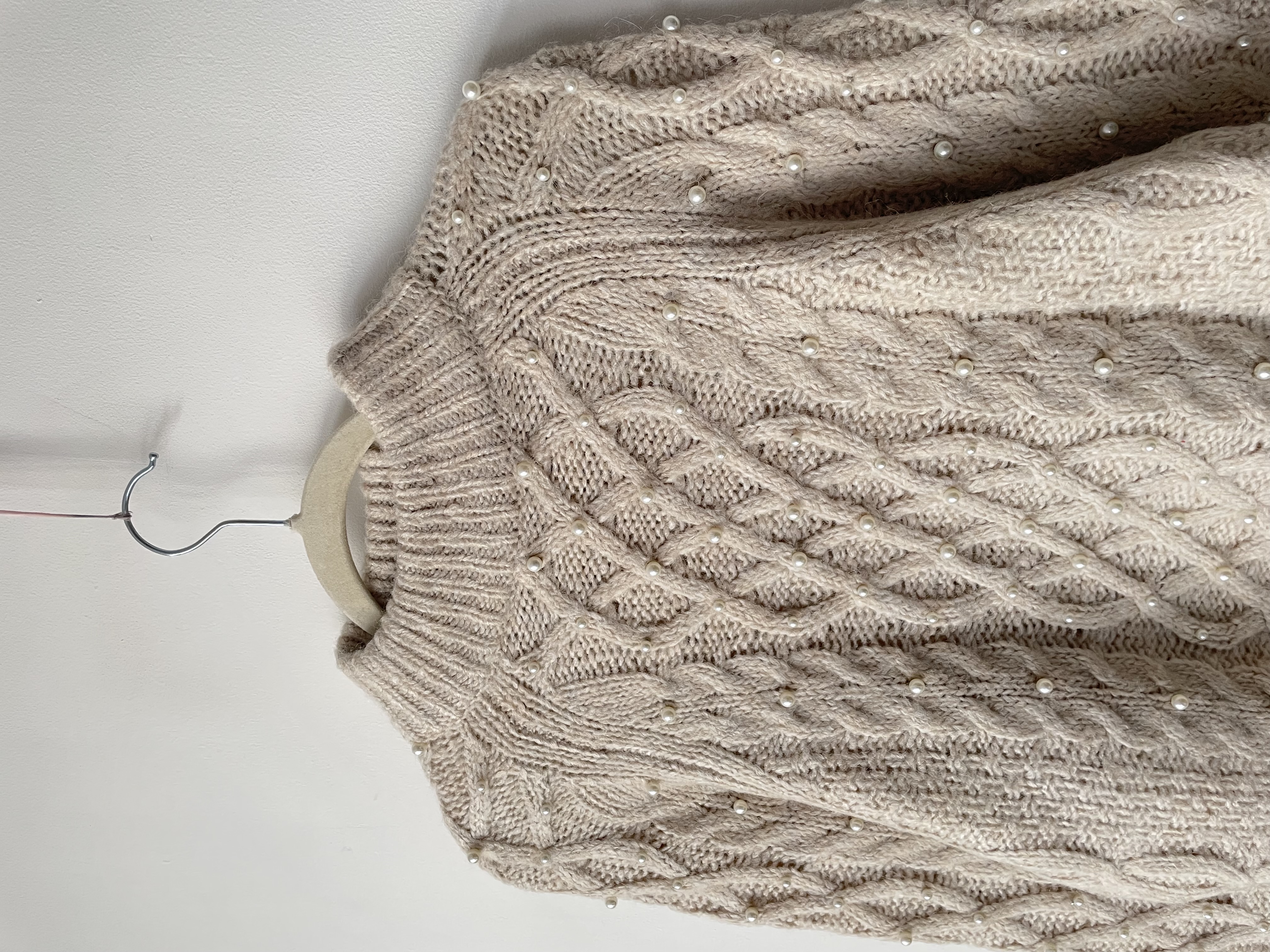 Sweater perlas. talla: XS oversized 2