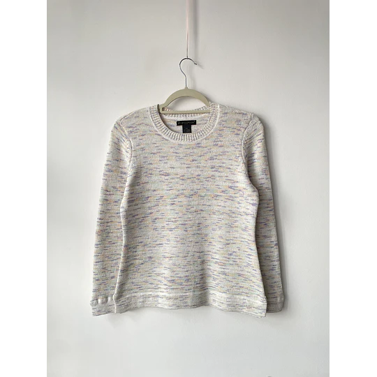 Sweater jaspeado. Talla: S
