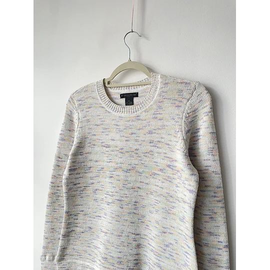 Sweater jaspeado. Talla: S
