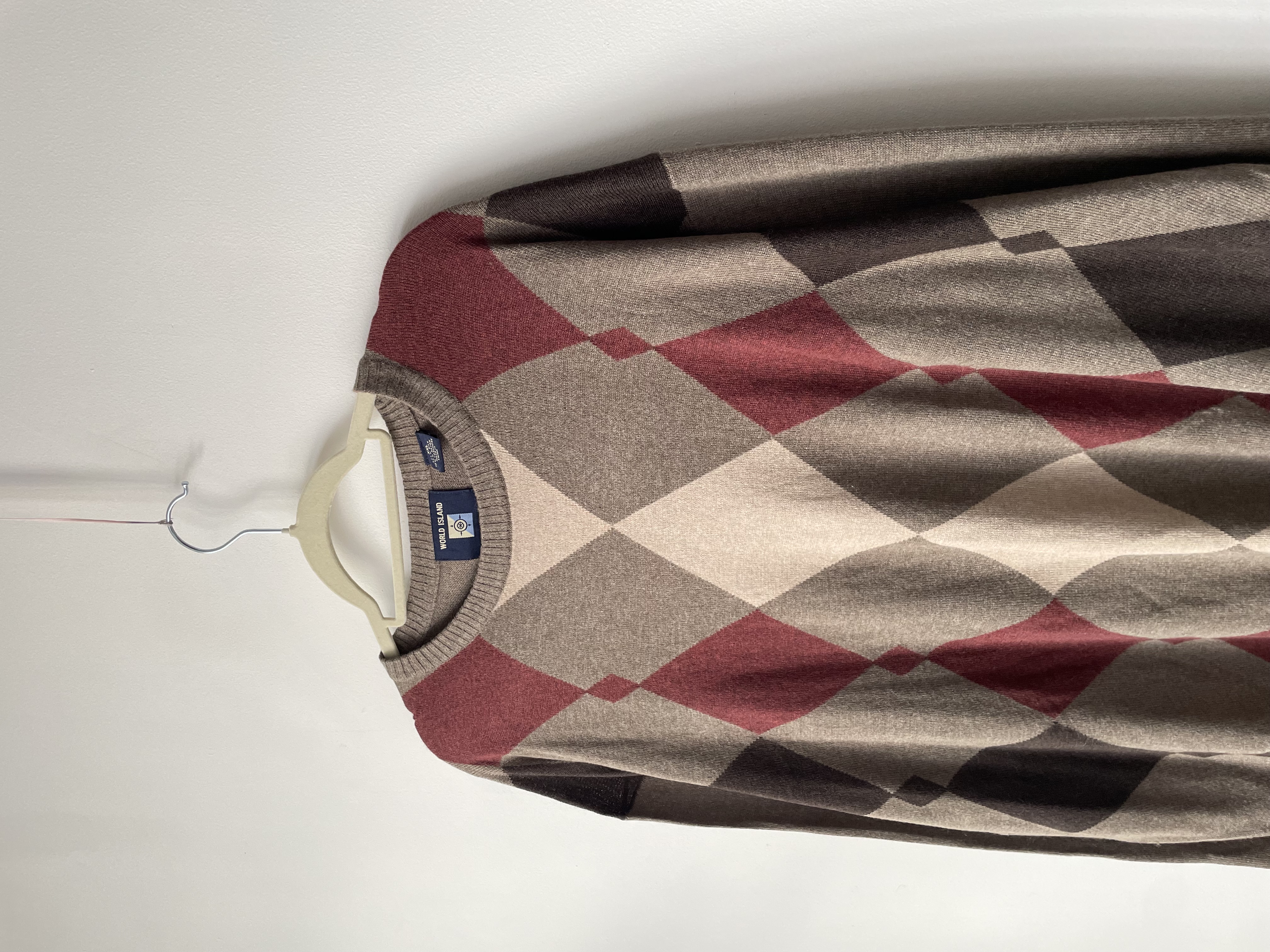 Sweater rombos seda y cachemir. Talla: 2XL Hombre 2
