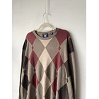 Sweater rombos seda y cachemir. Talla: 2XL Hombre 2