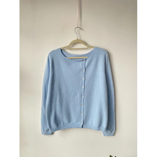Cardigan celeste. Talla: S oversized