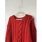 Sweater rojo carmín. Talla: L 2