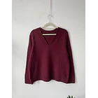 Sweater burdeo. Talla: S oversized (M) 1