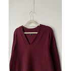 Sweater burdeo. Talla: S oversized (M) 2