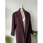 Abrigo ciruela lana. Talla:  10 (M/L) 3