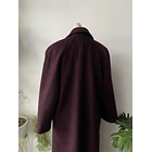 Abrigo ciruela lana. Talla:  10 (M/L) 6