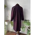 Abrigo ciruela lana. Talla:  10 (M/L) 7