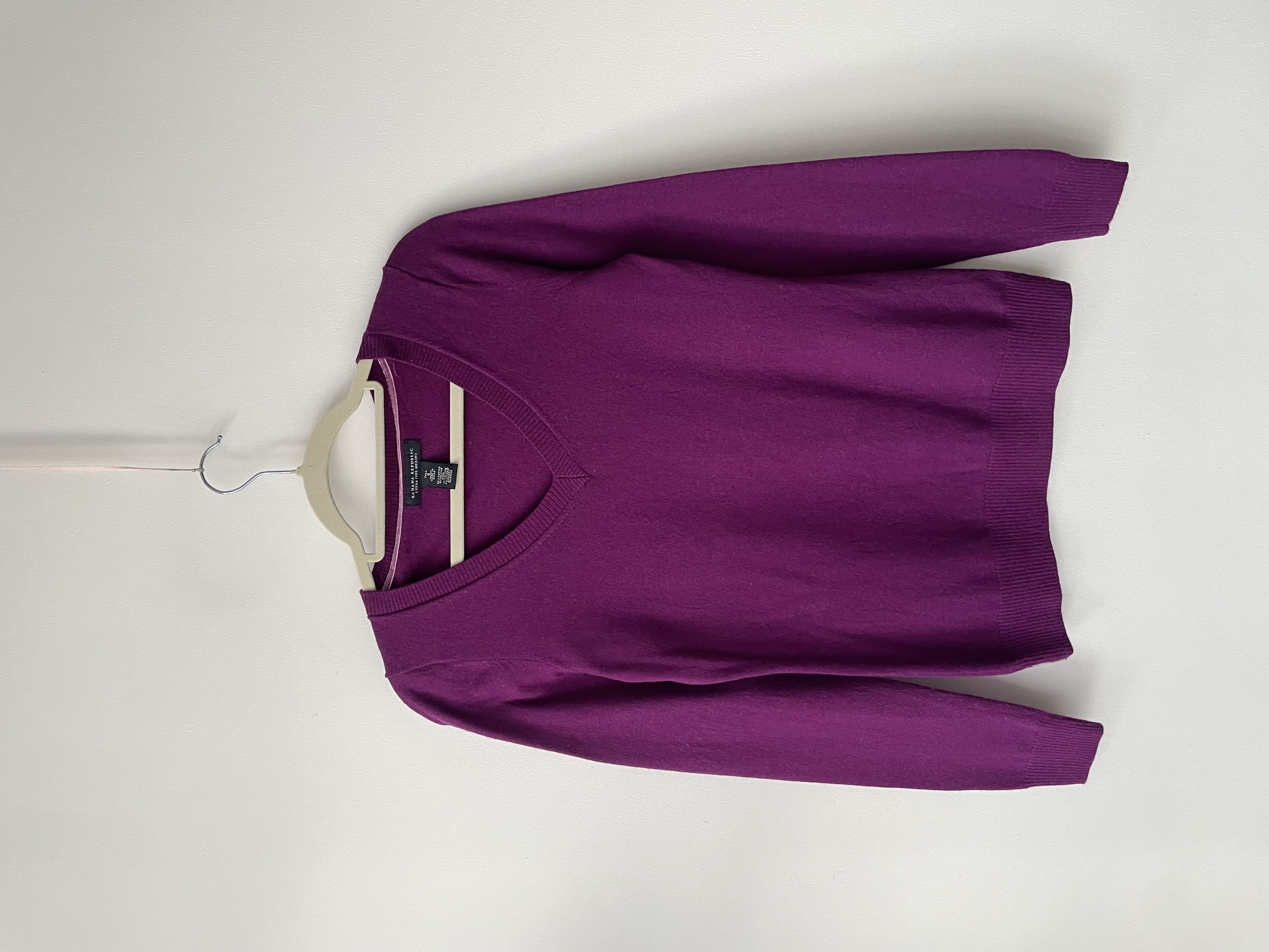 Sweater lana morado. Talla: S 1