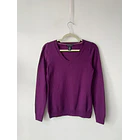 Sweater lana morado. Talla: S 1