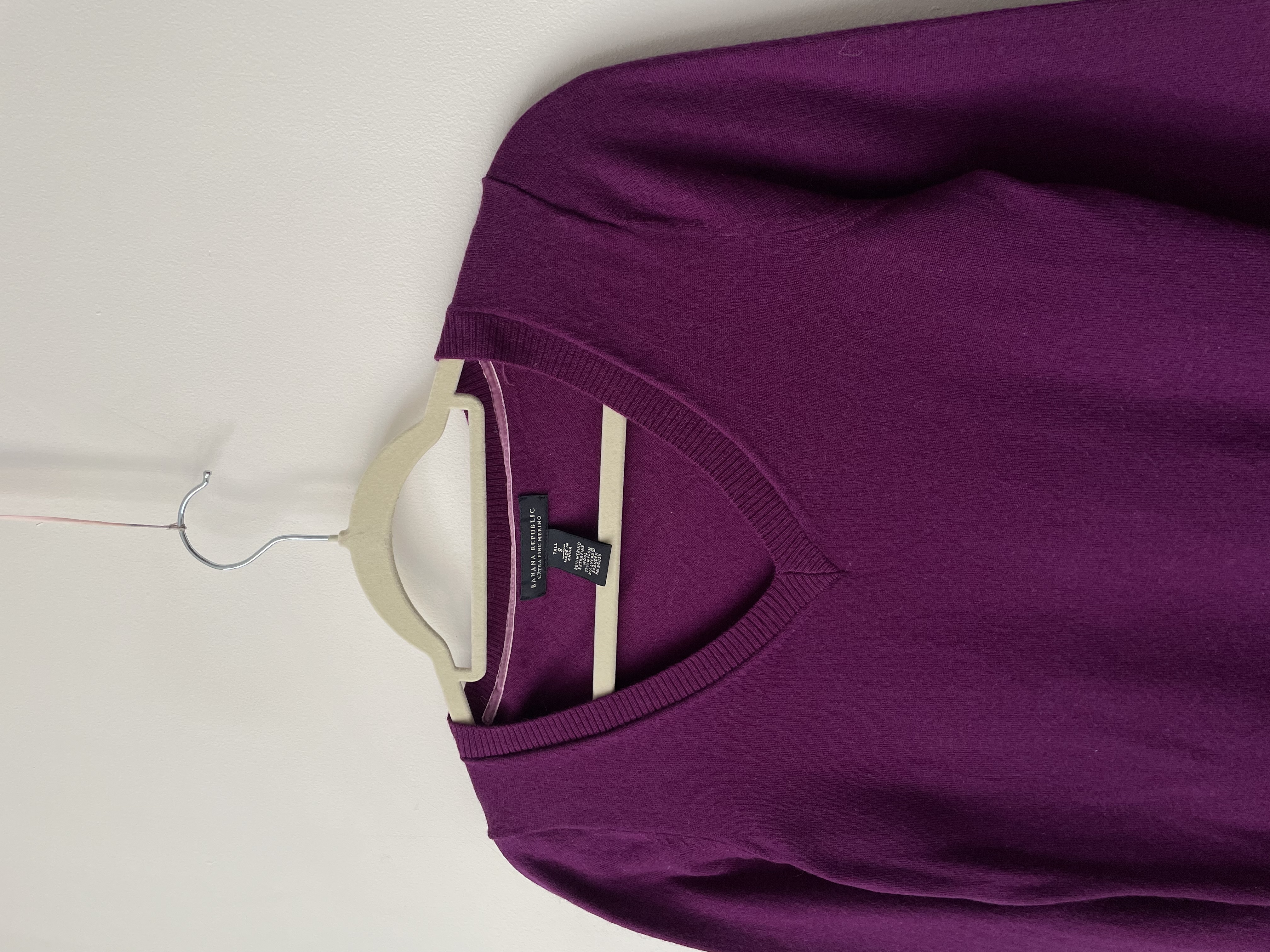 Sweater lana morado. Talla: S 2