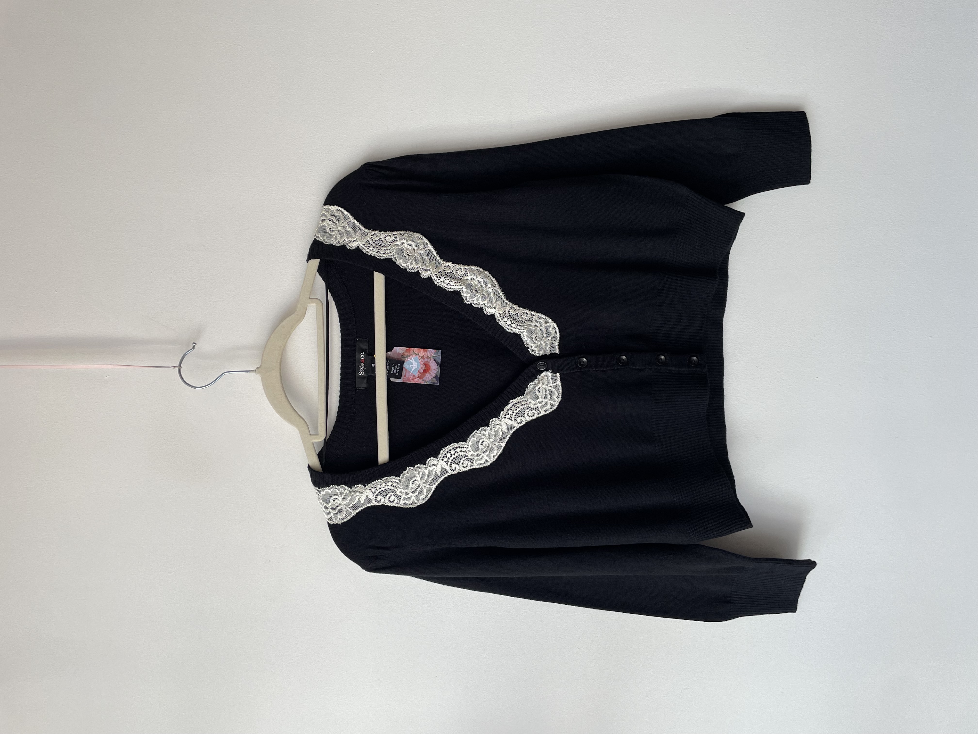 Cardigan encaje. Talla: M 1