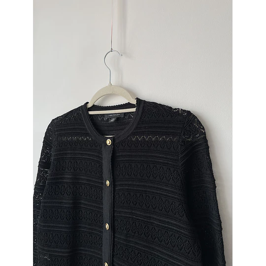 Cardigan calado. Talla: XS