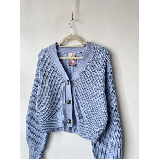 Cardigan celeste. Talla: XS oversized (M) 