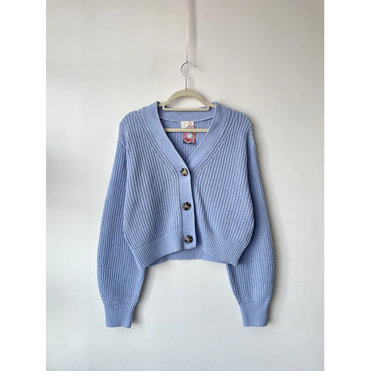 Cardigan celeste. Talla: XS oversized (M) 