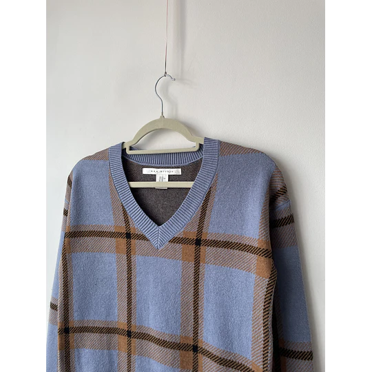 Sweater tartán. Talla: XS