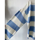Sweater celeste rayas. Talla: XS oversized (XL) 3
