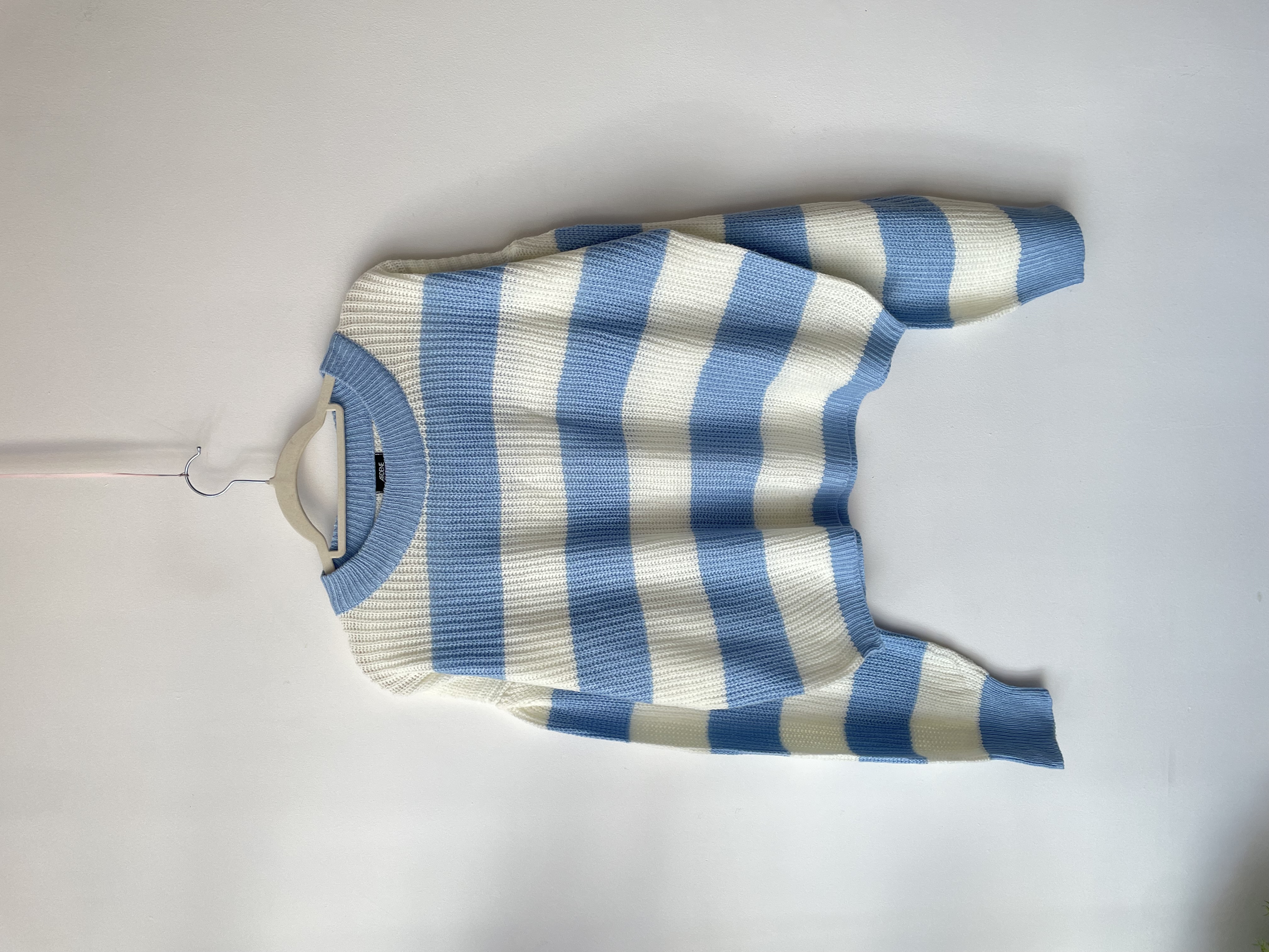 Sweater celeste rayas. Talla: XS oversized (XL) 1