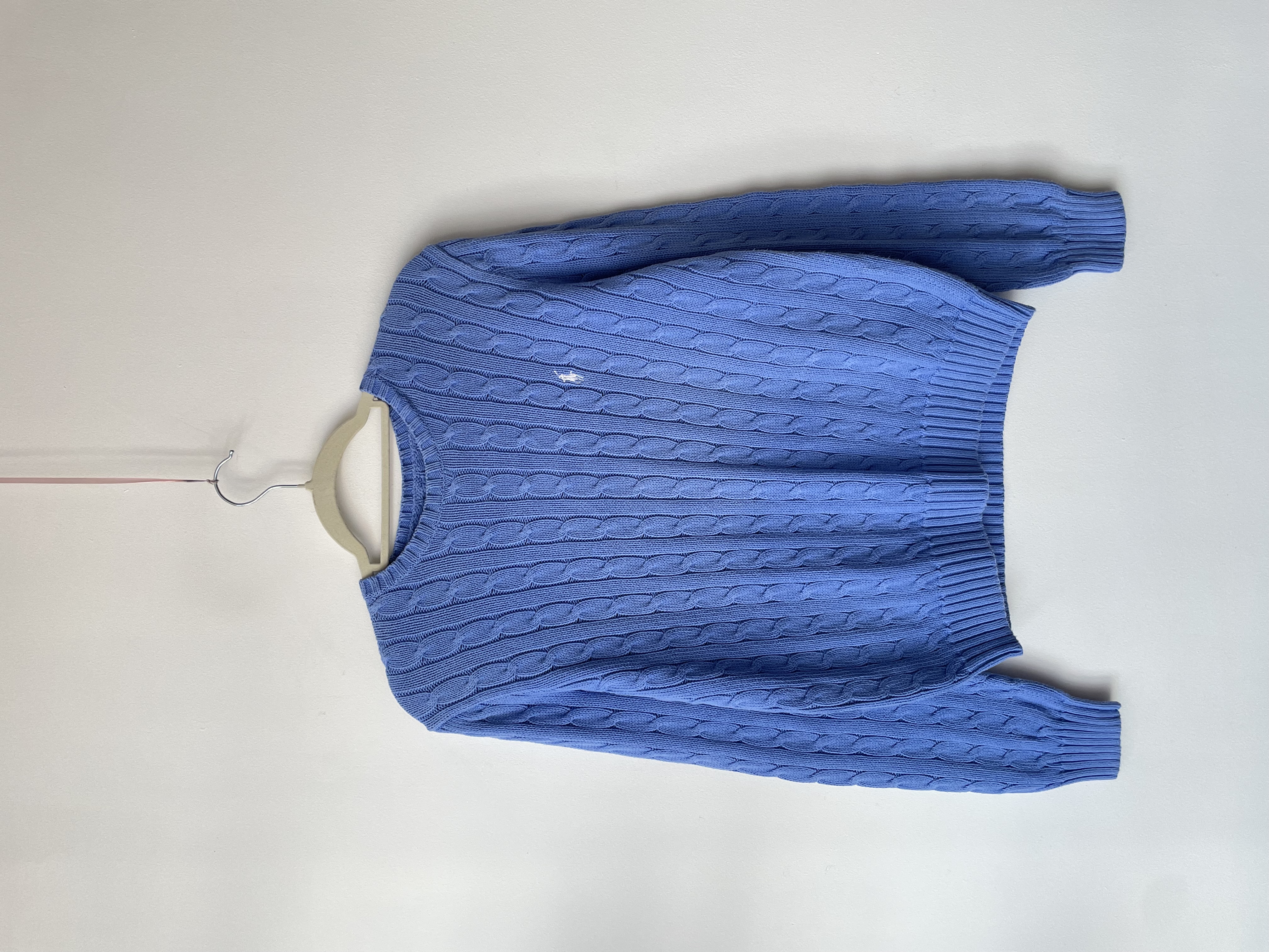 Sweater trenzado polo. Talla: M 1