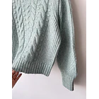 Sweater verde agua. Talla: M 3