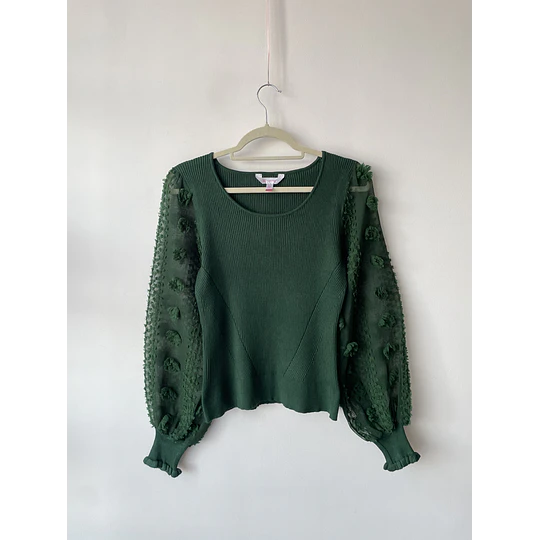 Sweater globo. Talla: L ceñido