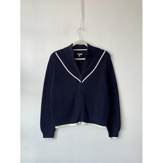 Cardigan azul. Talla: S grande (m)