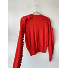 Sweater carmín vuelos. Talla: 2 (XS)  4