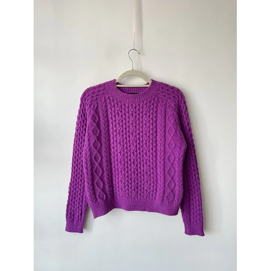 Sweater magenta. Talla: XS oversized 