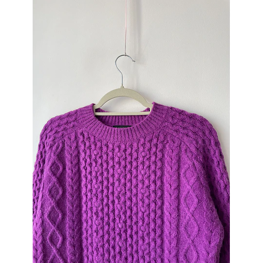 Sweater magenta. Talla: XS oversized 