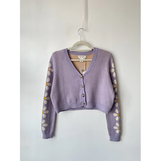 Cardigan lila. Talla M 