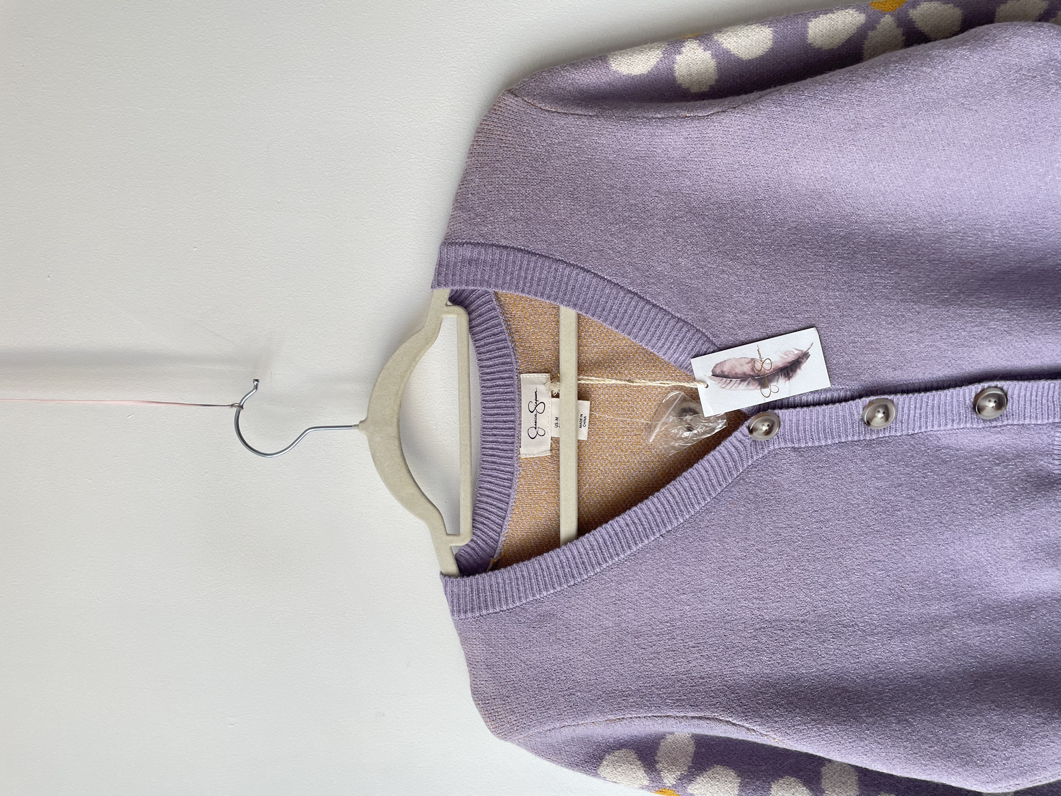Cardigan lila. Talla M  2