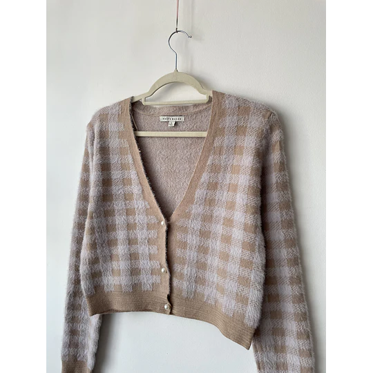 Cardigan felpudo. Talla: L chico 
