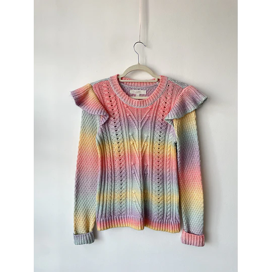 Sweater arcoíris. Talla: XS