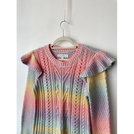 Sweater arcoíris. Talla: XS