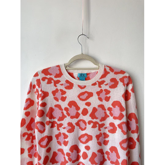 Sweater leopardo cachemir. Talla: M