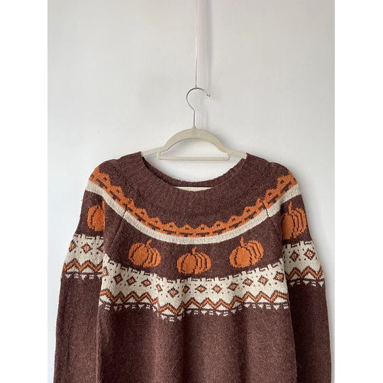Sweater calabaza. Talla: L 