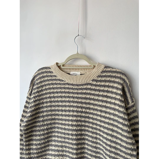 Sweater rayado. Talla: S holgado (M)