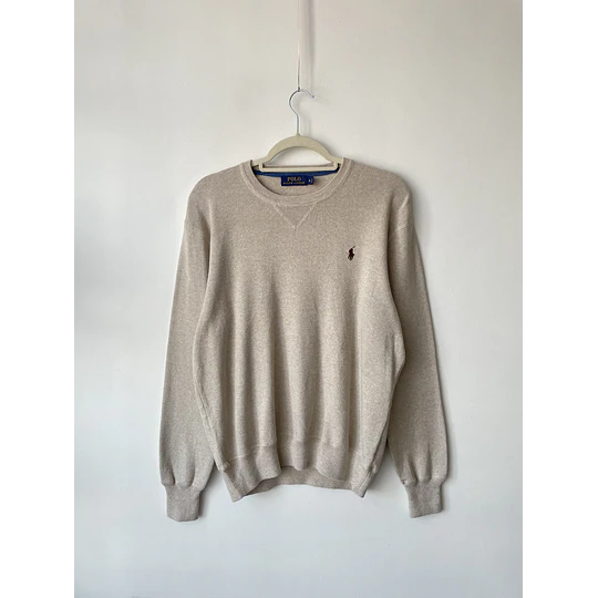 Sweater beige polo. Talla: S hombre, M/L mujer