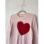 Sweater corazón. Talla: S 1